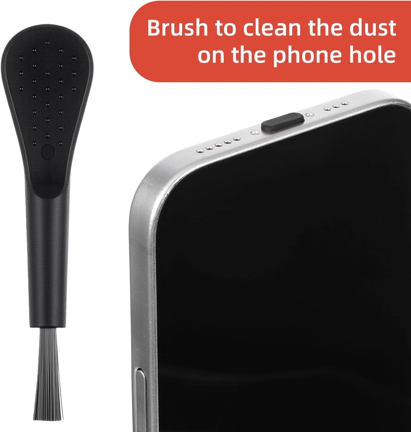 20 PCS USB C Dust Plug, Black Silicone Type C Anti Dust Plugs with Cleaning Brush Cover Type C Port Protector Cap Charging Port Dust Plug Cover for Most Type C Mobile Phone Tablet Accessories