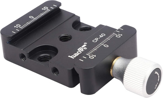 Haoge CP-40 DSLR and Mirrorless Quick Release Clamp for Arca-Type Standard Conversion Heighten Riser Compatible with DJI Ronin S/SC ZHIYUN Crane Series Weebill S Gimbal Manfrotto Tripod Ball Head