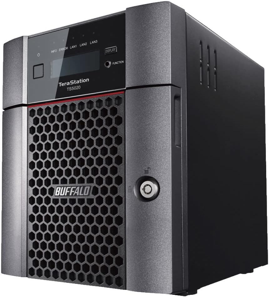 BUFFALO TeraStation 5420DN 4-Bay Business Desktop NAS 16TB (4x4TB) with Hard Drives Included RAID iSCSI Network Storage File Server