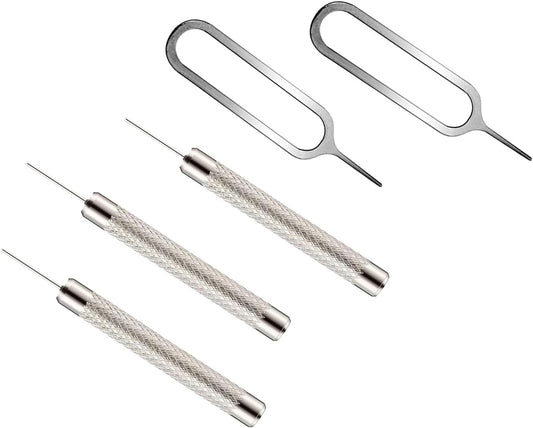 3+2 Pack Universal Sim SD Card Tray Opening Tool, Wireless Camera&Security Door Bell Reset Removal Tool Eject Pin for iPhone Google Pixel Samsung Motorola Phones (Pack of 5)