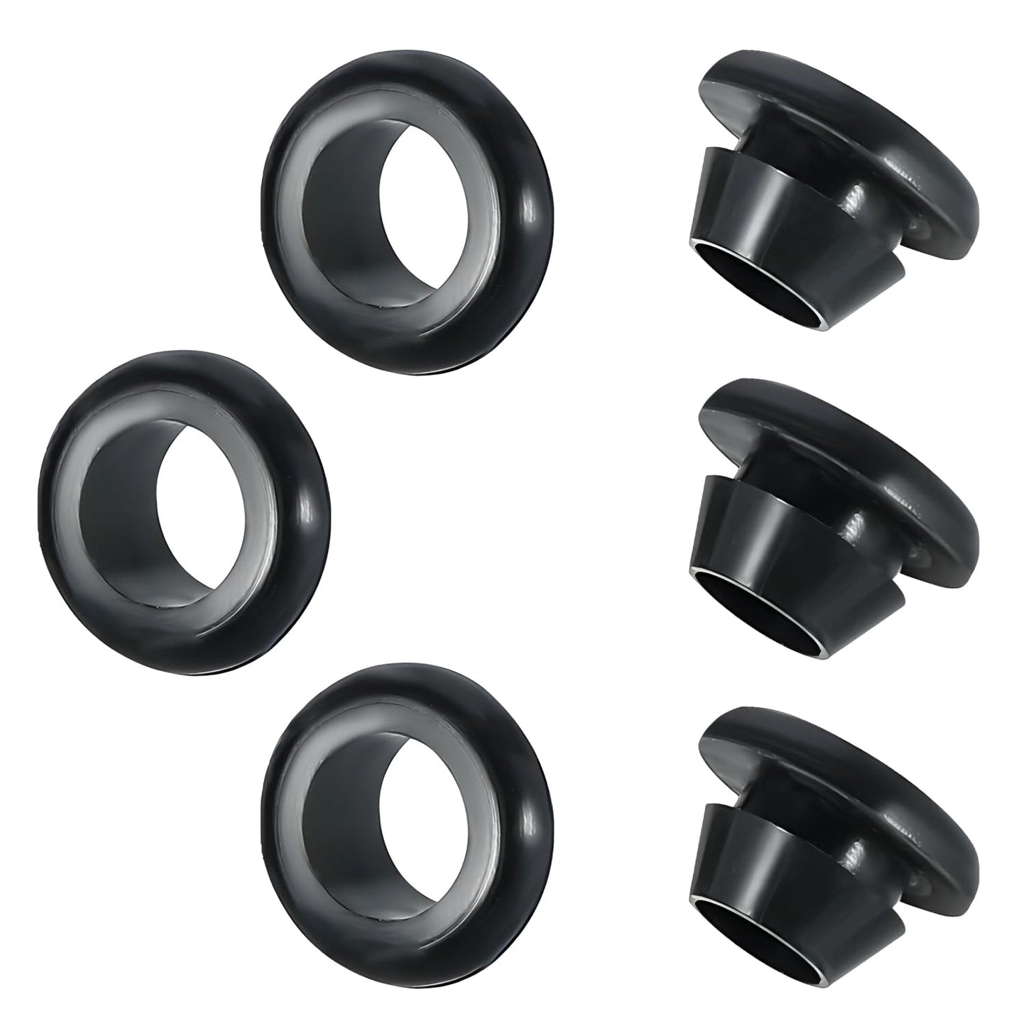 Qrity 20 PCS Rubber Grommets Cable Railing, Car Grommet, Cable Railing Protective Sleeves for Metal Posts, ID 16mm Mount Dia 20mm
