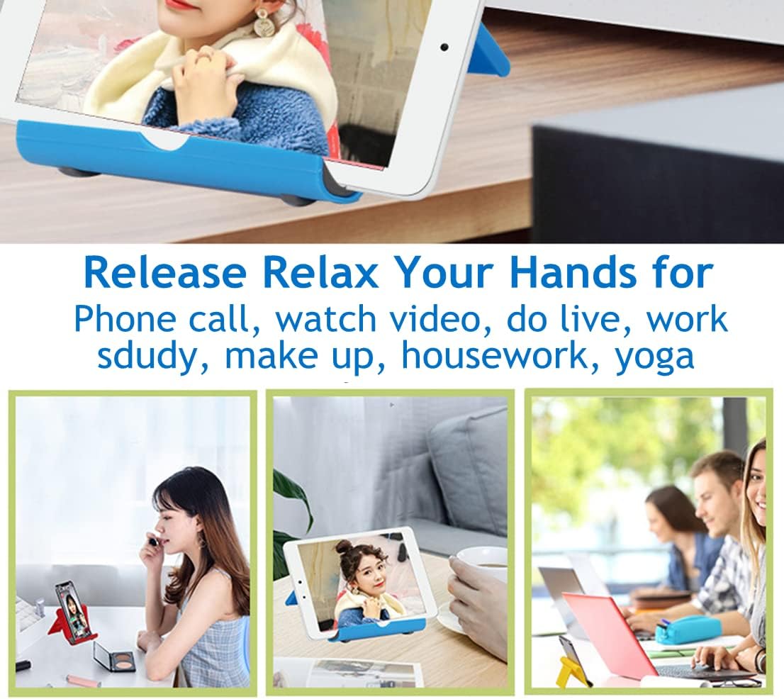 Adjustable Foldable Cell Phone Stand for Desk, Compatible with Most Devices, 1.5 Ounces