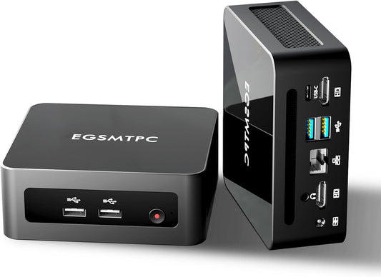 Mini Desktop Computer, Intel Core i5-12450H (Up to 4.40GHz), 16GB DDR4 RAM, 512GB M.2 SSD, Mini PC Supports Triple 4K Display, USB 3.2, Wi-Fi 6, BT 5.2, RJ45 2.5G