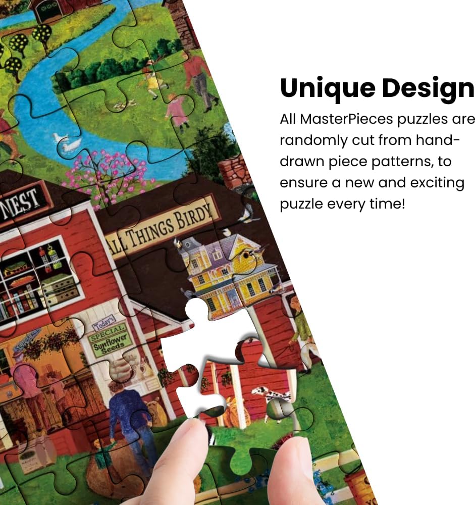 MasterPieces 500 Piece EZ Grip Jigsaw Puzzle for Adults, Family, or Youths - Harvest Street Party - 19.25"x26.75"