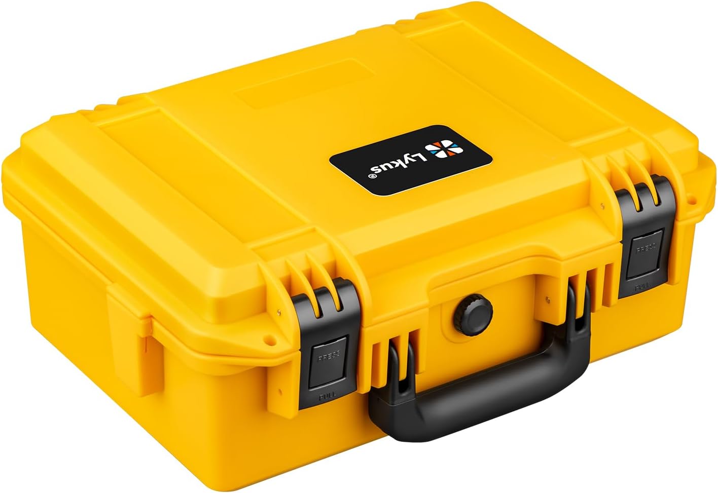 Lykus HC-3310 Waterproof Hard Case with Customizable Foam Insert, Interior Size 12.99x8.27x5.31 in, Suitable for pistol,camera,lens,drone,mic,flashlight,telescope,action cam,electronics,tools,and more