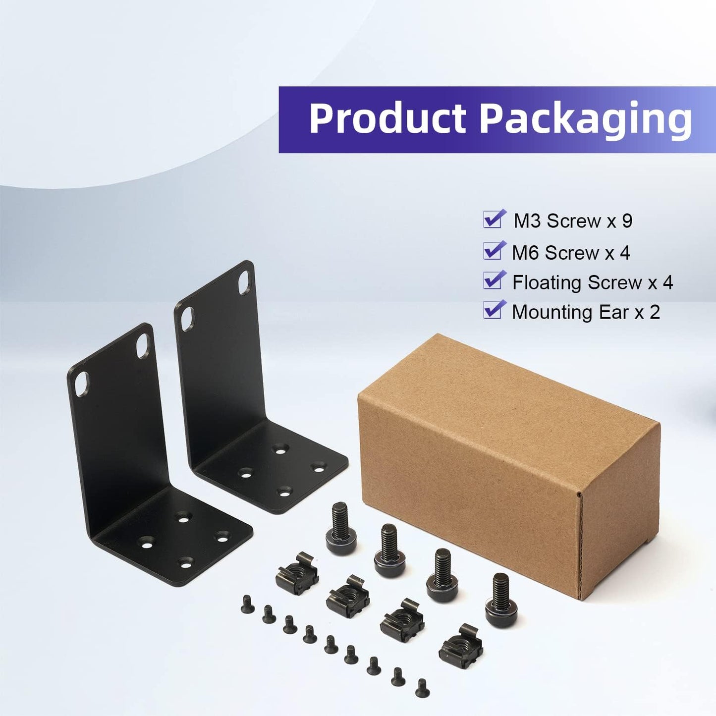 Universal Rack Mount Kit 1U Rack Ears for NETGEAR Series Switches (JGS/MS/RPS/SRX/XS/XSM/FS Series)