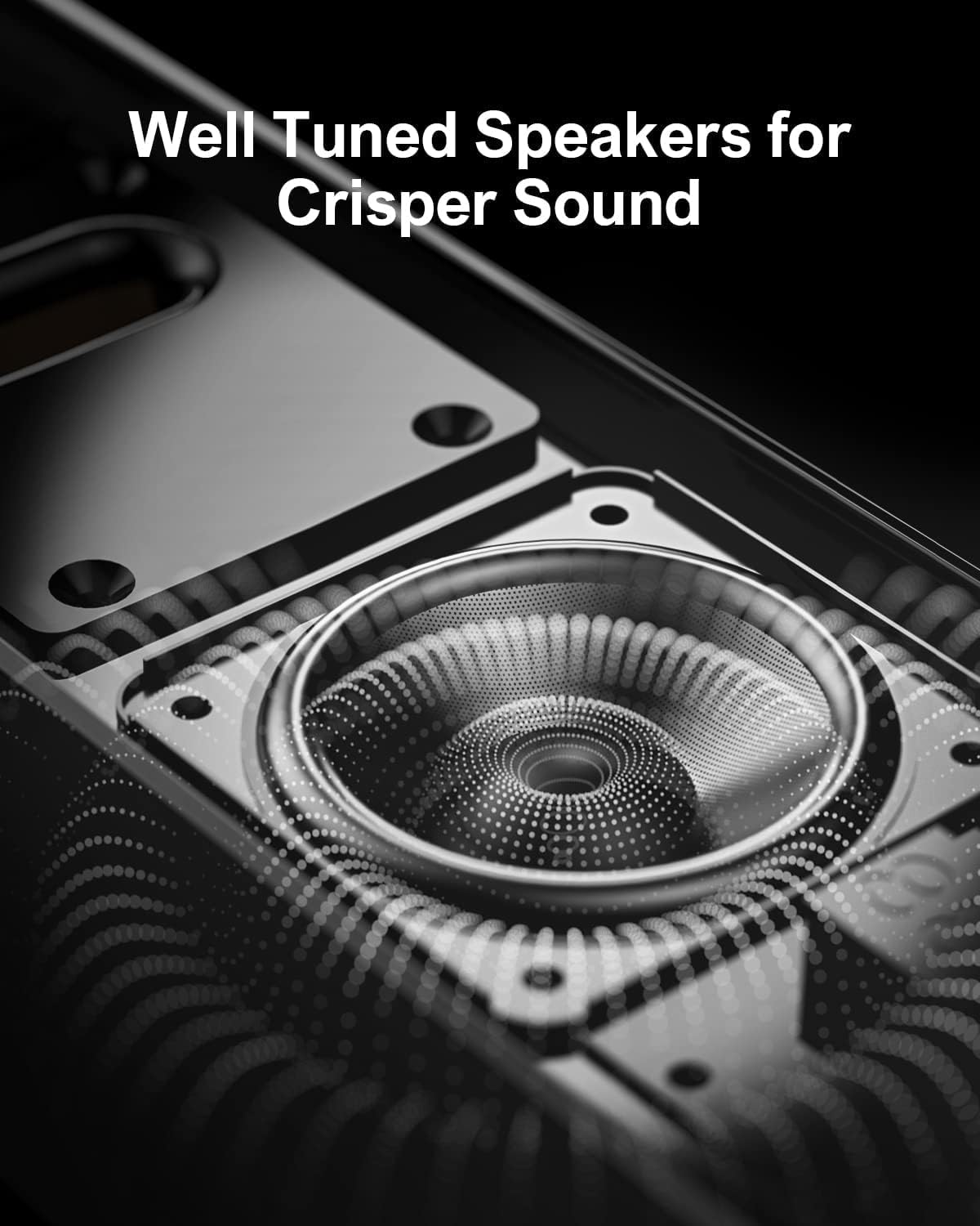 ULTIMEA 2.2ch Sound Bar for TV, Peak Power 100W, 2-in-1 Detachable Bluetooth 5.3 Soundbar for TV, 3 EQ Modes, Bass Adjustable for TV Speakers, App, ARC/Optical/Aux/Wall Mount, Apollo S40