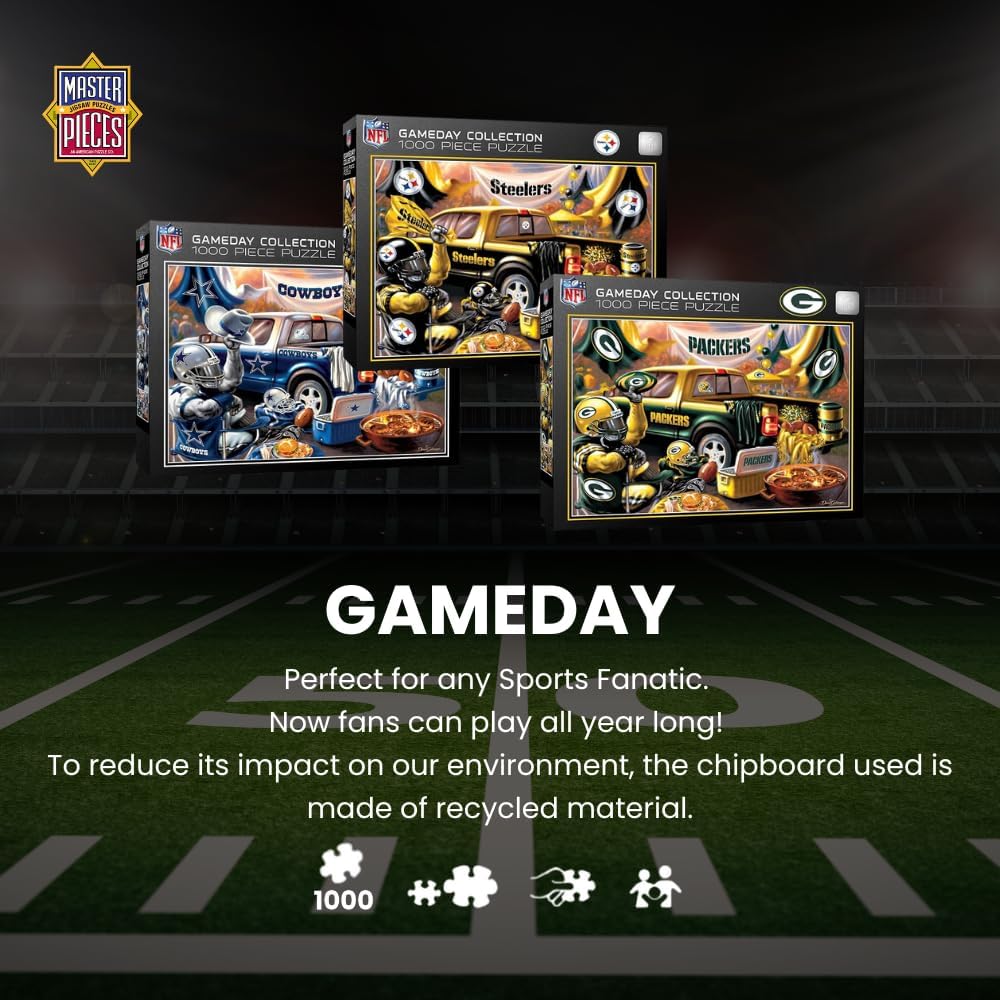 MasterPieces NFL Gameday Puzzles Collection - NFL Gameday Tailgate 1000 Piece Jigsaw Puzzle