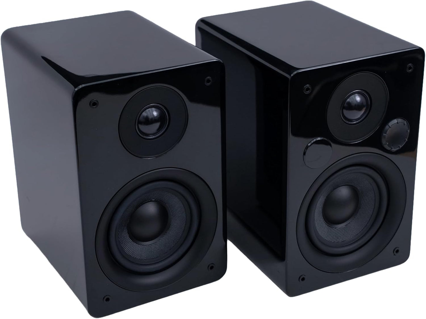 Peachtree Audio M24x Powered Bluetooth Bookshelf Speakers (Pair) – Real Bamboo | Hi-Fi Sound, 5.25” Woofer, RCA, Optical, USB Charging, Subwoofer Out | Ideal for TV, Turntables & PCs