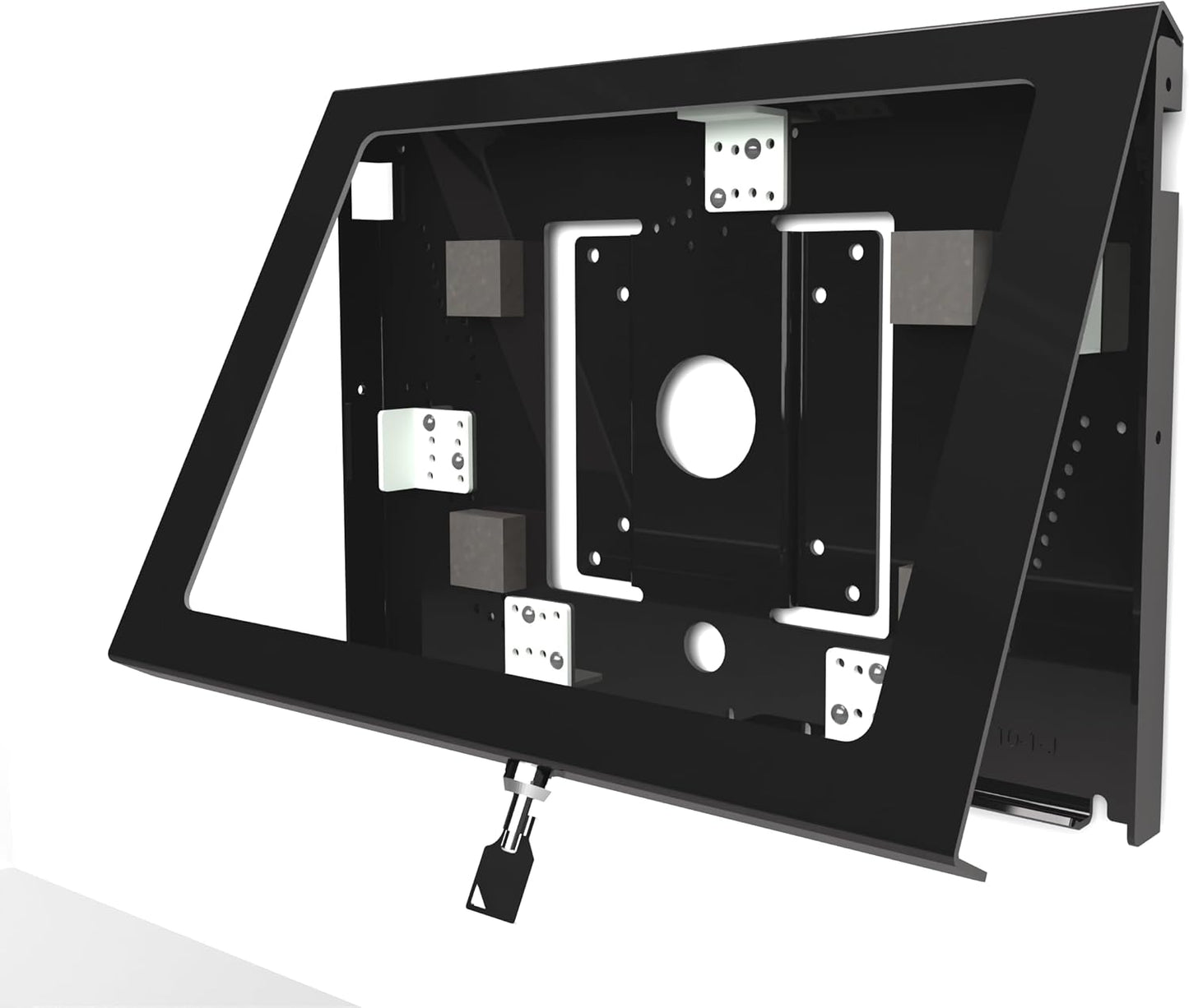 TABcare Locking Anti-Theft Metal Case for iPad Pro 13" for Kiosk, POS, Store, Show Display, Time Clock (Black, iPad Pro 13)