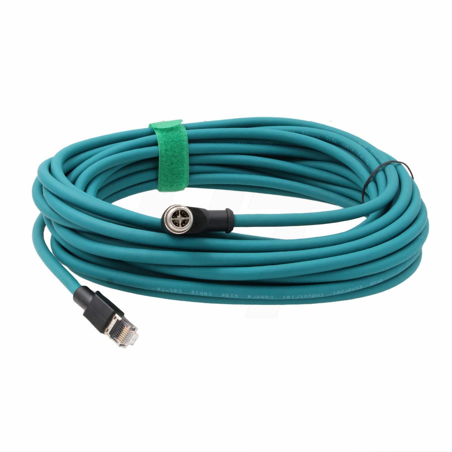 M12 Ethernet Cable for Microscan Hawk MV-4000 Cognex 2800 370 Camera Sensor Reader, 8 Pin X Coded to RJ45 CAT-7e (8m)