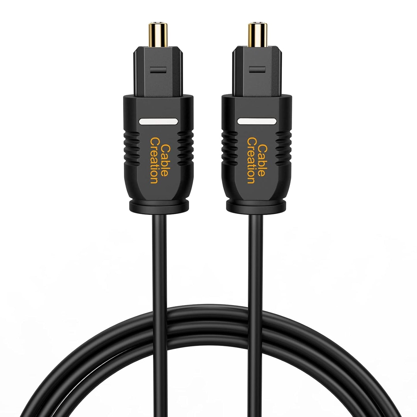 CableCreation Optical Digital Audio Cable, [5-Pack] 6FT Slim Fiber Optic Toslink Optical S/PDIF Cord for Home Theater, Sound Bar, TV, PS4, Xbox, VD/CD Player, Game Console&More, Black/OD:2.2mm