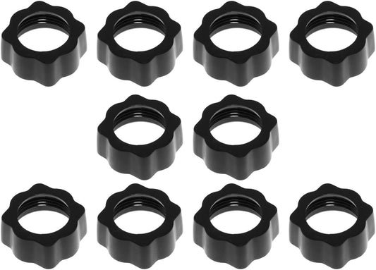 Maxmoral 10PCS Replacement Car Mount Bracket Fastening Nuts 17mm Ball Joint Fixed Adapter for Camera DVR Wireless Charger Car Vent Handle Kit Phone Mount Screw Head Black