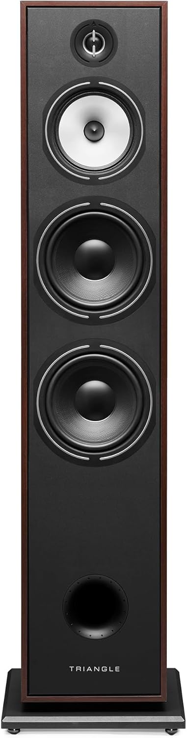 triangle - BOREA BR10 Hi-Fi Floorstanding Speakers - Power handling 200W - Efficiency 92 dB/W/m - 21cm Drivers - Versatile Music and Home Cinema - 245 x 1110 x 380 mm - Walnut (Piece)