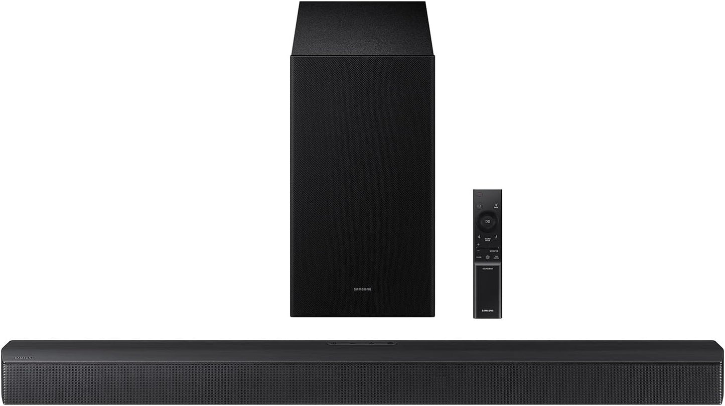 Samsung B-Series Soundbar HW-B630F 3.1 ch DTS Virtual:X Soundbar with Subwoofer (2025 Model) One Remote Control, Voice Enhance Mode, Adaptive Sound