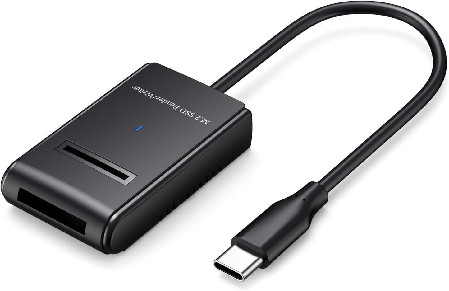 M.2 NVMe&SATA Reader,M.2 SSD to USB C Reader Adapter for (M Key, B+M Key) NVMe and SATA NGFF SSD Drives Dock Full Size 22110/2280/2260/2242/ 2230,Tool Free M.2 Drive Docking Station-Plastic