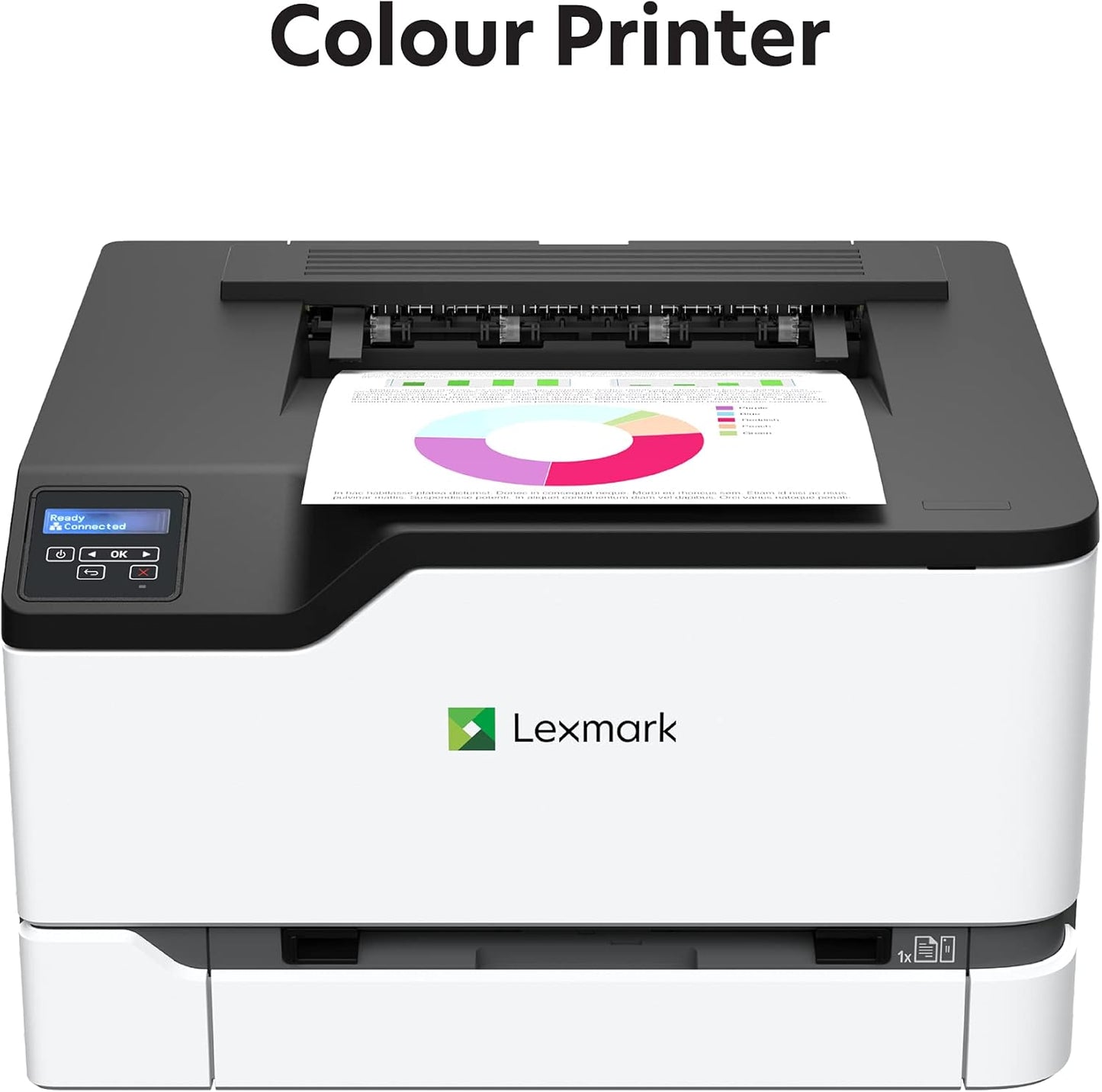 Lexmark C3326dw Color Laser Printer with Ethernet, Mobile-Friendly, Wireless Office Printer with Automatic Two-Sided Printing (3-Series)
