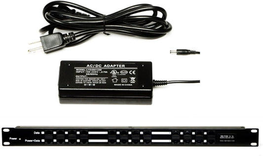 PoE Texas POE-12-24v60w | 12 Port Passive PoE Injector - Power Over Ethernet with 24 Volt 60 watt Power Supply for Ubiquiti, Mikrotik and Similar Devices