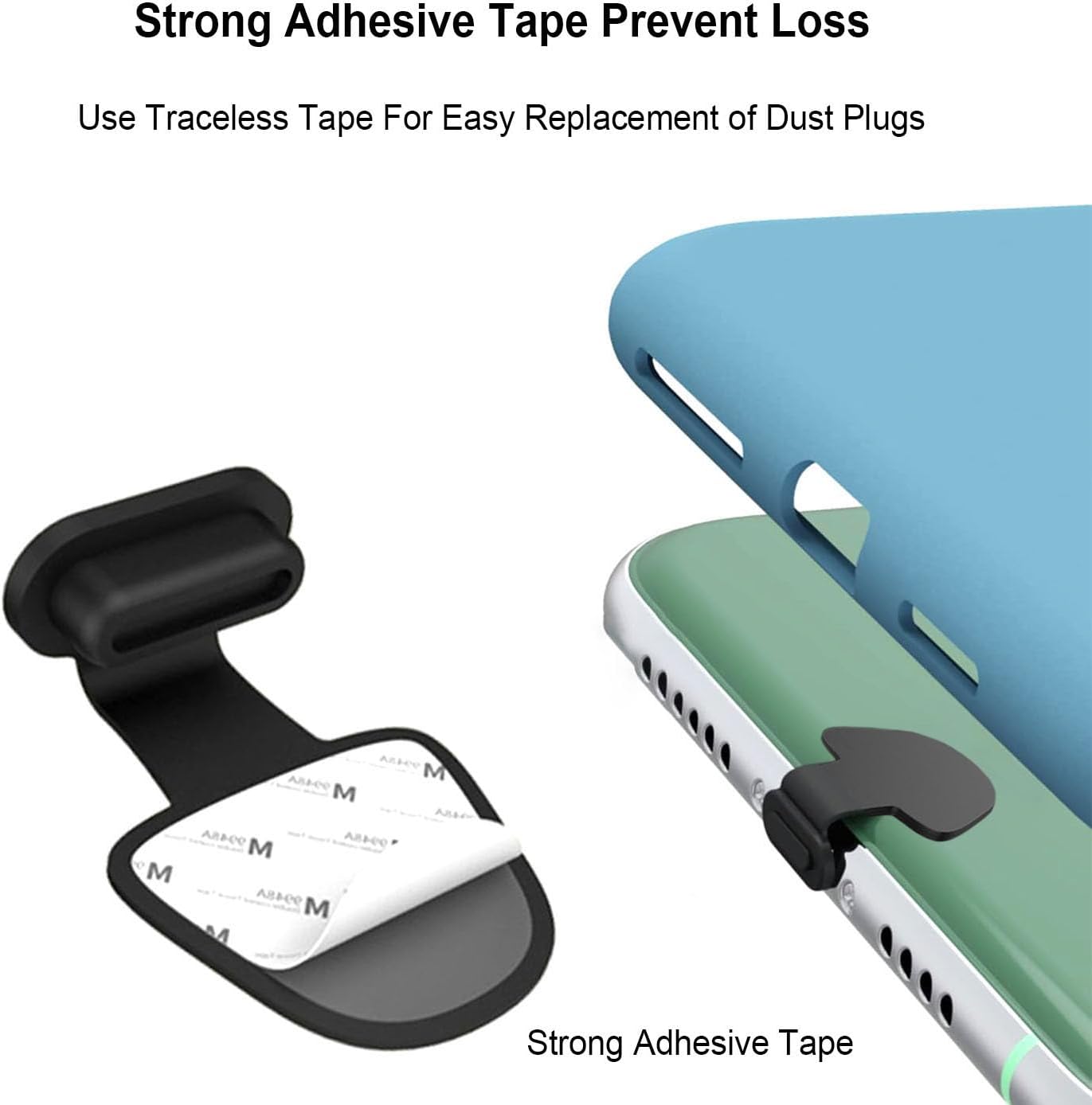 8PCS USB Type C Anti Dust Plugs Cover, C-Type Port Dust Plug, USB C Dust Cover, Anti-Lost USB C Charging Port Dust Covers Protectors for 15 16 17 Plus Pro Max, Samsung, with Speaker Mesh Cover