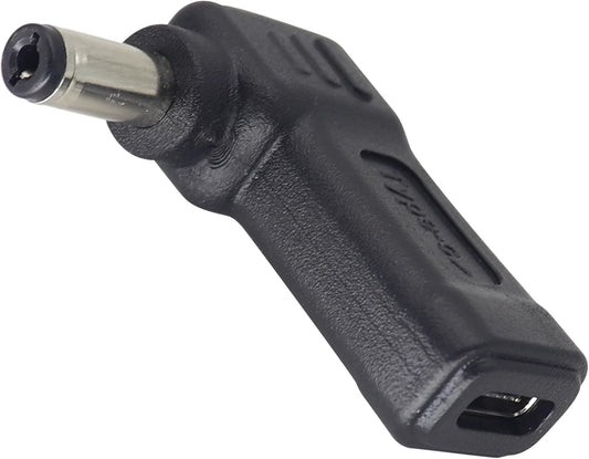 90W PD Type C to DC5521 Power Converter USB C to DC 5521 Laptop Charging Adapter 19V 4A Type C Female to DC 5.5 x 2.1mm Male Power Adapter for Studio and Travel [PD-5521]