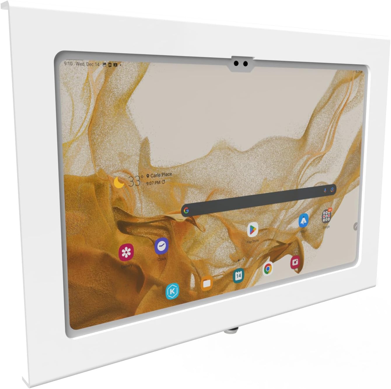 TABcare Locking Anti-Theft Metal Case for Samsung Galaxy TAB A9+ 11" Tablet for Kiosk, POS, Store, Show Display, Time Clock (TAB A9+ 11, White)