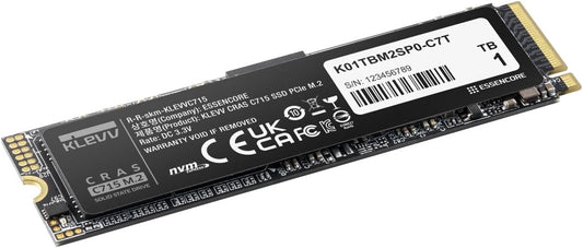 KLEVV CRAS C715 512GB M.2 2280 NVMe PCIe Gen3x4 Laptop & Desktop, up to 3200MB/s (K512GM2SP0-C7T)