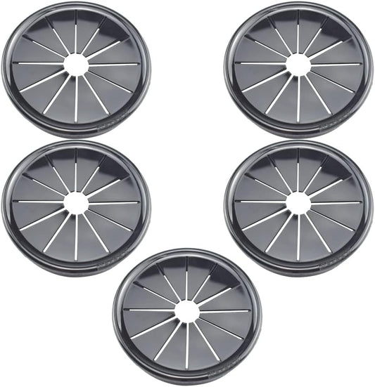 2 Inch Cable Grommets Petal-Shaped Buckle Type Wire Hole Cover for Cord Management and Protection of Cabinet (49.5mm, 5PCS)