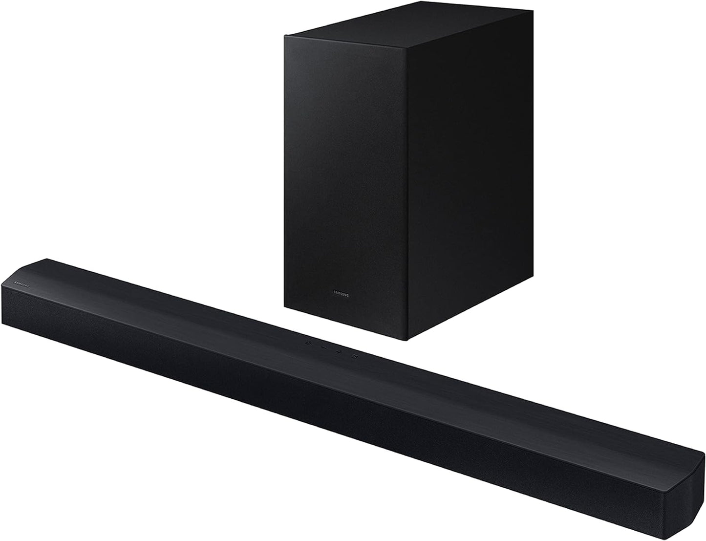 Samsung HW-C450 2.1ch Soundbar w/DTS Virtual X, Subwoofer Included, Bass Boost, Adaptive Sound Lite, Game Mode, Bluetooth, Wireless Surround Sound Compatible