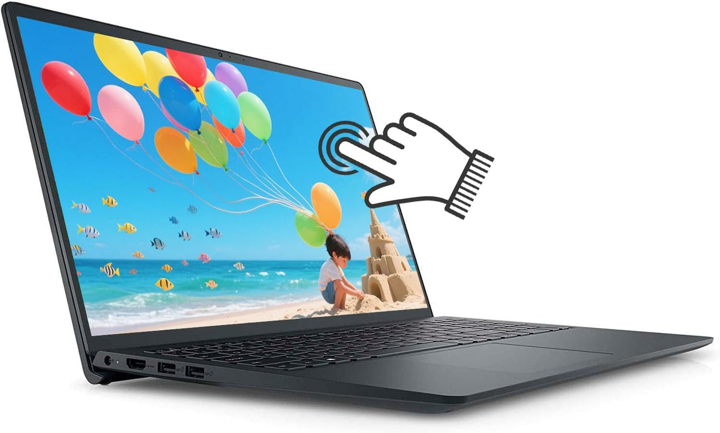 Dell Inspiron 15 3000 Touchscreen Laptop 15.6" FHD (1920x1080) IPS, 13th Gen Intel 10 Cores i5 Processor Up to 4.6GHz, 32GB RAM 2TB SSD, WiFi 6, Copilot, Windows 11
