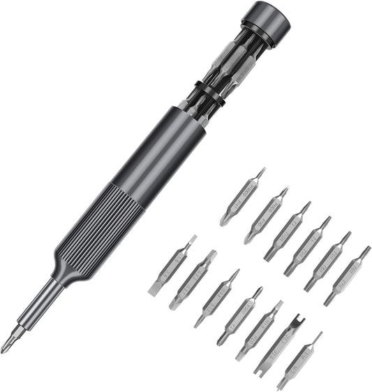 XOOL 27 in 1 Precision Screwdriver Set, Pen Style Mini Screwdriver with Built-in Storage, Magnetic Bit Holder, Ideal for Electronics, Watches, Laptops, and Small Repairs