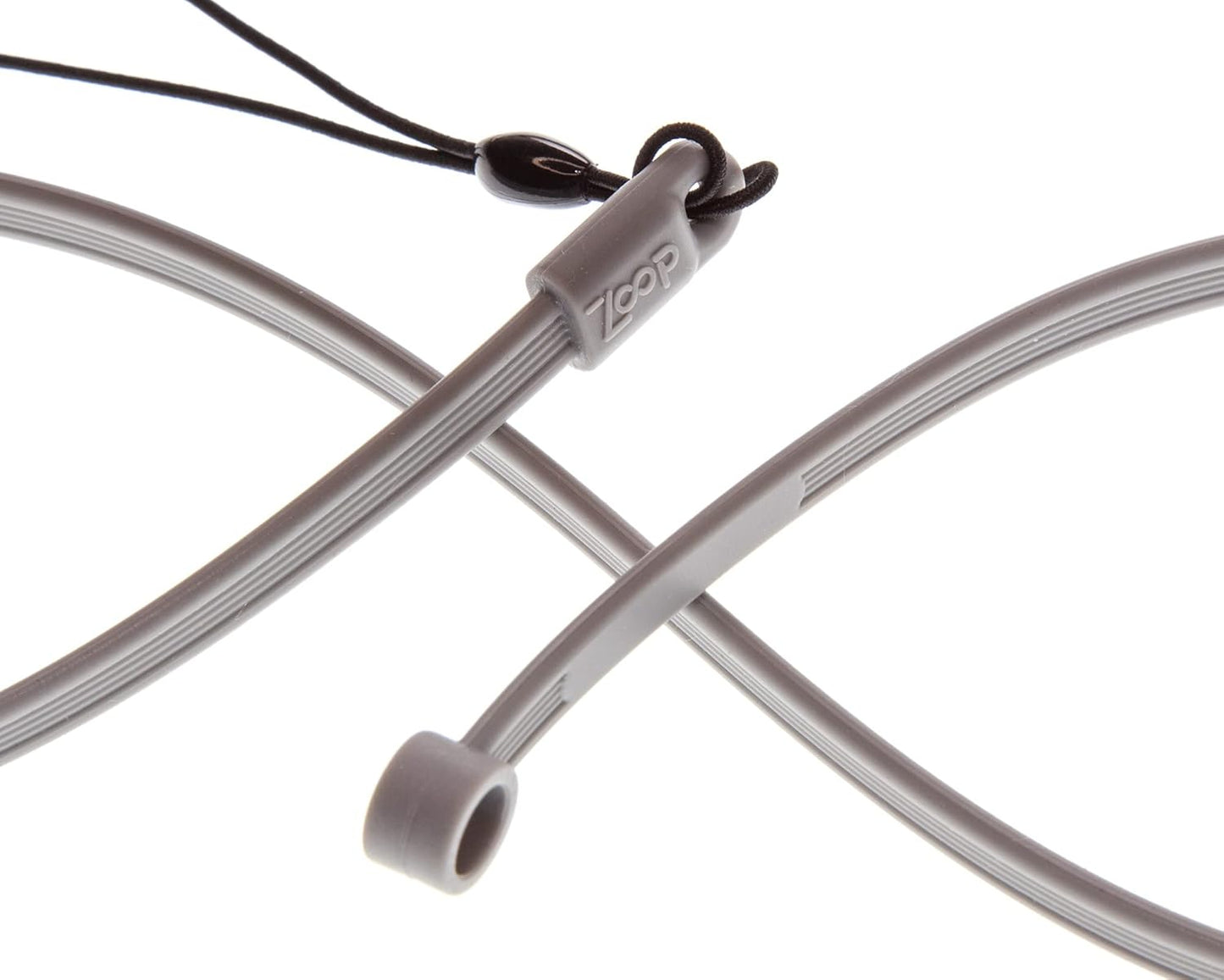 ZoopLoop Grey Silicone Scratchproof 20.75in Tether for Digital Electronic Styluses (Diameter Range: 0.27-0.37in) - Secure Stylus to Tablet Case - Tablet Pencil Holder Accessory