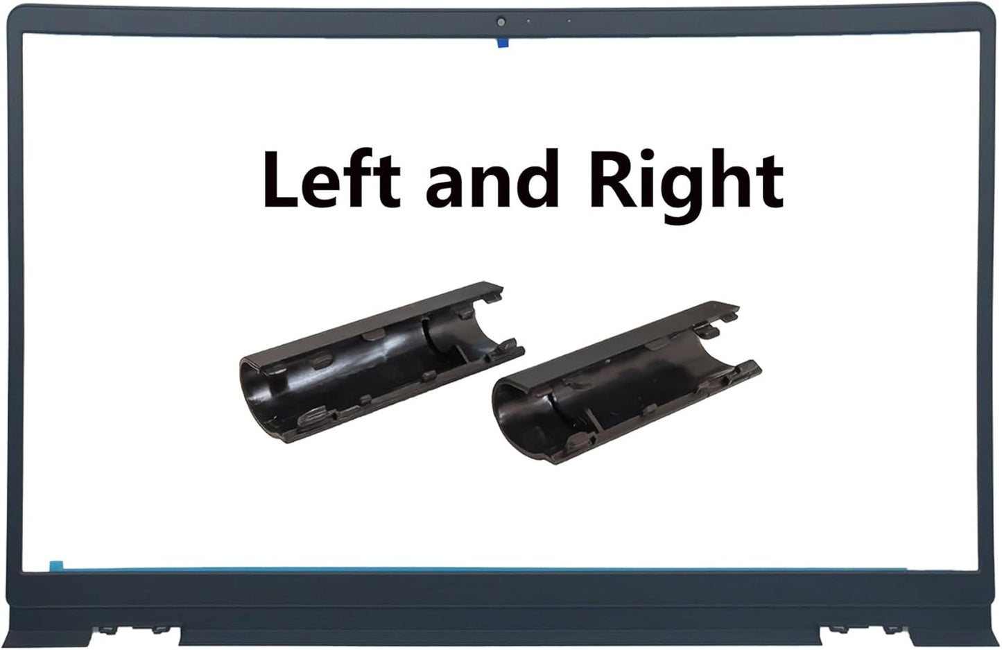 Replacement LCD Back Cover with Front Bezel with Hinges with Shaft Cover for DELL Inspiron 15 3510 3511 3515 3520 3525 3530 Series Laptop 0WPN8 00WPN8 9WC73 09WC73 AP3LE000901 Black