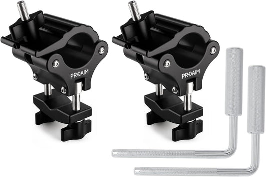 PROAIM Multi-Stand Holder Clamp Set for Camera Production Cart – Holds Lights & C-Stands, Compatible with Victor/Atlas Cart, Payload up to 68 kg /150 lb (VCTR-LC)