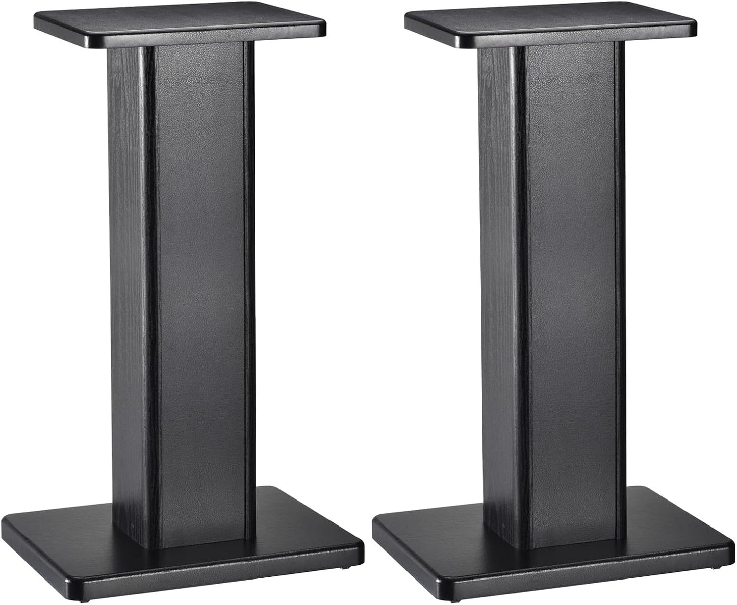 MECCANIXITY Wood Speaker Stands, 2 Pack 19.7 Inch (50cm) Universal Speaker Stand Hollowed Bases Enhanced Audio Listening for Home Theaters Cinema