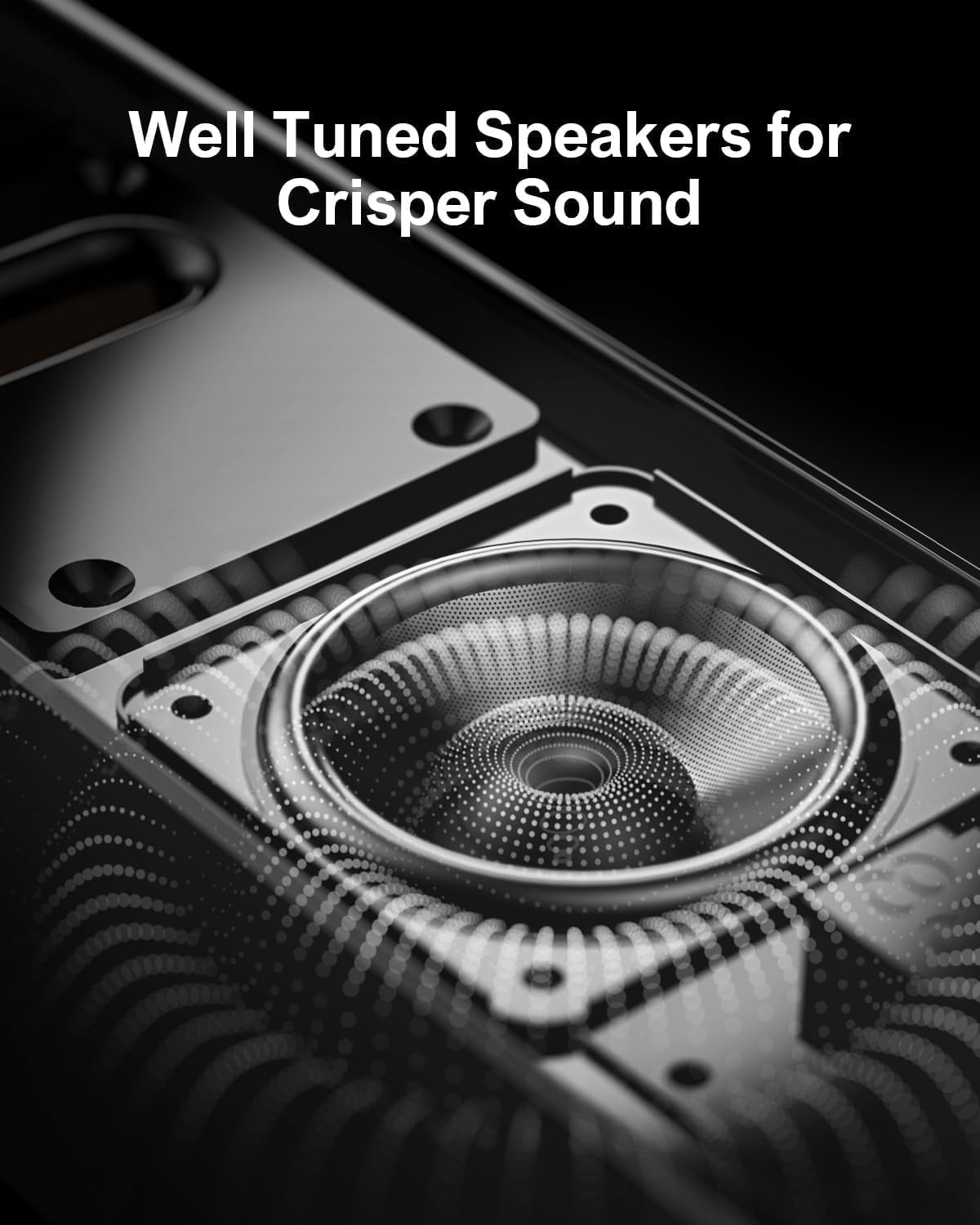 ULTIMEA 2.2ch Sound Bar for Smart TV, Peak Power 100W, 2-in-1 Detachable Sound Bar for TV, App, Bluetooth 5.3 TV Soundbar, 3 EQ Modes, BassMX Technology, HDMI-ARC/Opt/AUX, Apollo S40, 2025 Upgraded