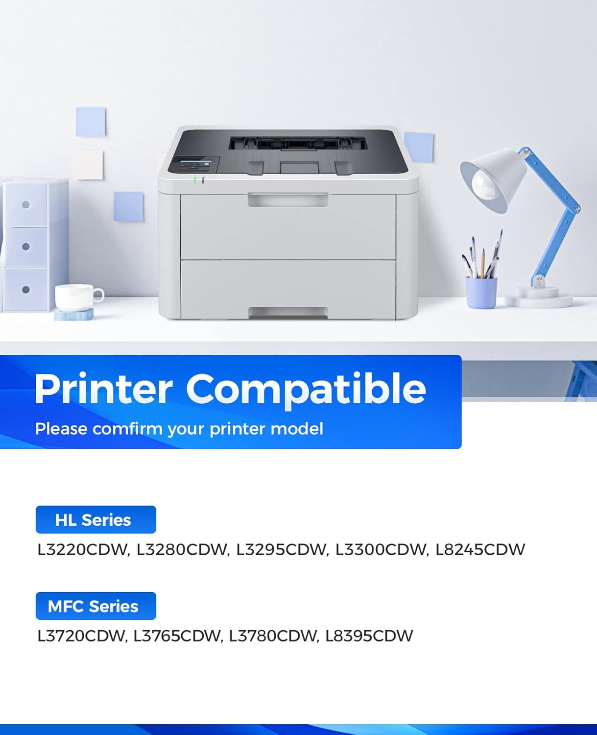 TN229XL Toner Cartridge Set 4-Pack Replacement for Brother TN-229XL TN229 XL MFC-L3720CDW MFC-L3780CDW HL-L3220CDW HL-L3280CDW HL-L3300CDW HL-L3295CDW L8245CDW MFC-L8395CDW L3765CDW Printer Ink Black