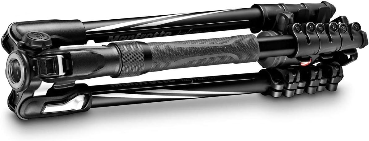 Manfrotto MKBFRLA4B-BHM Befree Advanced 2N1 Travel Tripod with Monopod, Lever Lock, Tripod Bag, Plate and Ball Head Included for Canon, Nikon, Sony, DSLR, CSC, Mirrorless, Up to 9 kg, Aluminium
