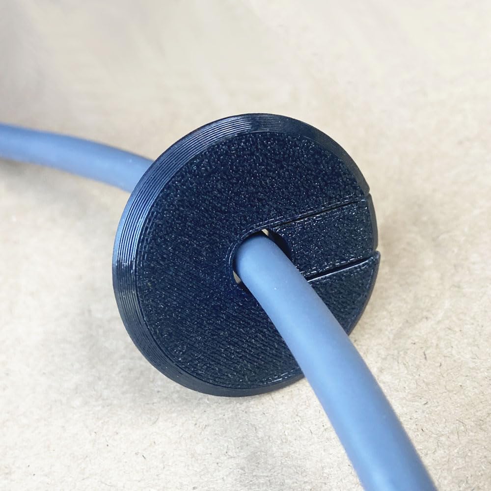 Wall Bushing Grommet for Starlink Dishy Router Ethernet adapter Cable, Starlink Cable Routing Kit Feed-Through for 1 inch Wall Hole and Furnitures Wire Hole (Black, 1 Pack)