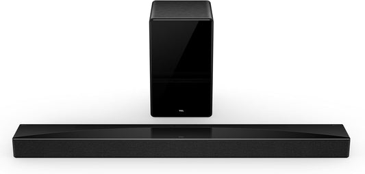 TCL Q75H Q Class 5.1.2 Channel Soundbar with Dolby Atmos, DTS:X, Ray Danz Technology, Wireless Subwoofer, and Bluetooth Music Streaming