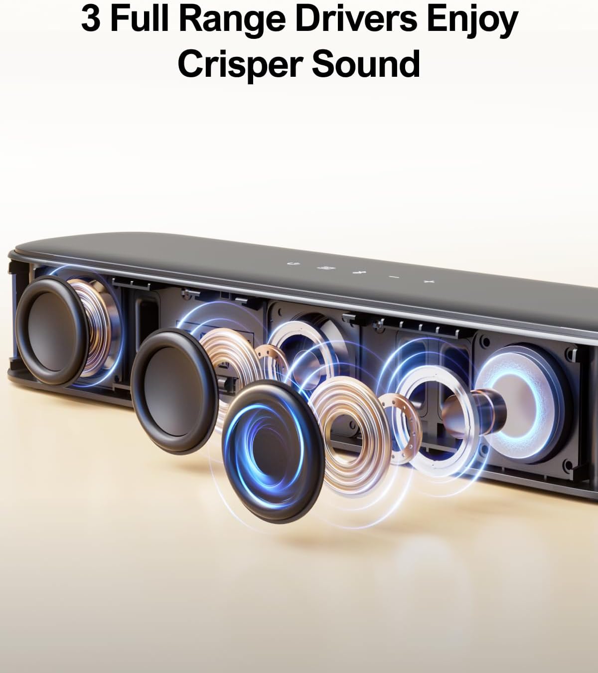 ULTIMEA 5.1ch Sound Bar with Subwoofer, Home Theater Virtual Surround Sound System for TV, Soundbar with App Control, 2 Surround Speakers, Opt/AUX, Peak Power 250W, Aura A30