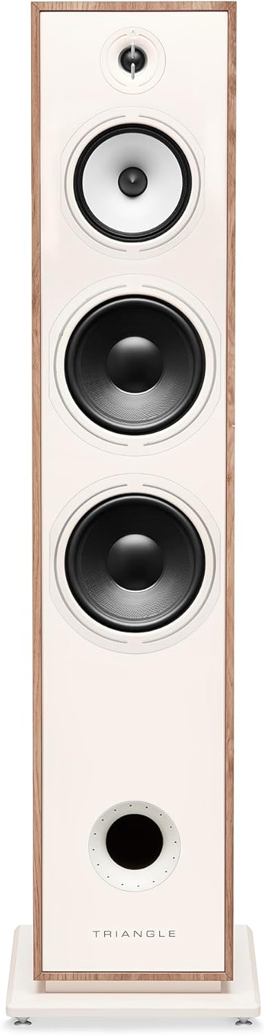 triangle - BOREA BR10 Hi-Fi Floorstanding Speakers - Power handling 200W - Efficiency 92 dB/W/m - 21cm Drivers - Versatile Music and Home Cinema - 245 x 1110 x 380 mm - Light Oak (Piece)