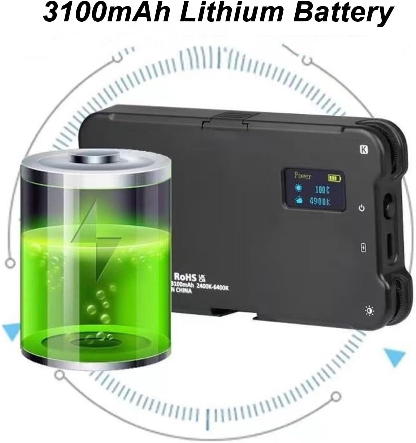 Dpofirs Light, Selfie Light and Circular Polarizer Filter, Clip Fill Light CPL Polarized Lens Adjust Brightness Removing Reflective Photographic Video Light for Art, Dpofirs29w3vfmsdy