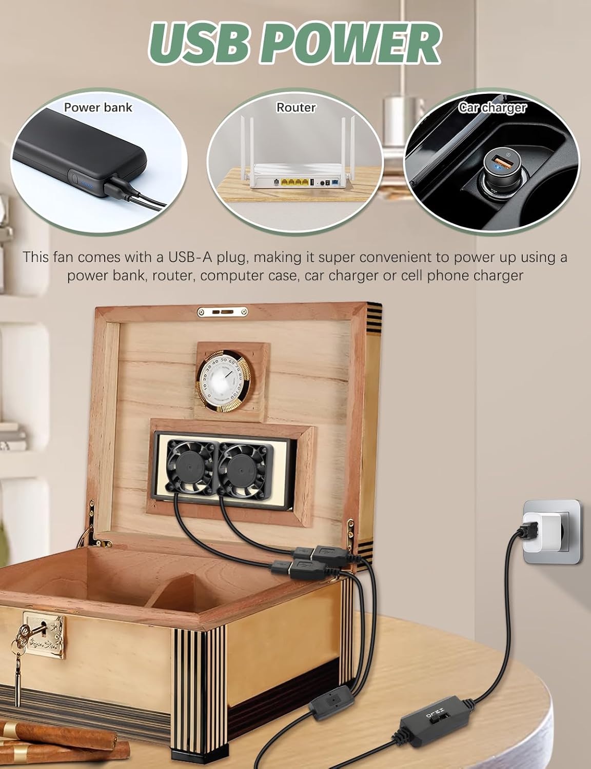 2 Packs USB Fan 40mm x 10mm DC 5V Mini Cooling Brushless Box Fan for Computer Terrarium PlayStation PC Case Xbox Welding Helmet Aquarium Router