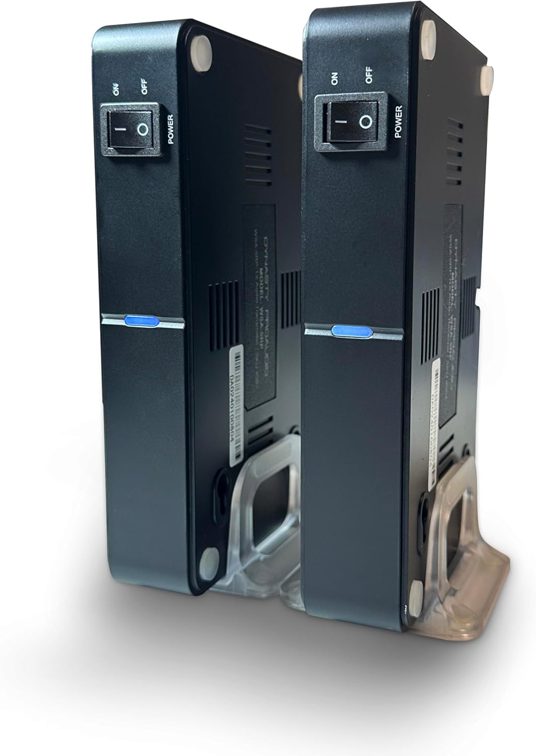 WSA-5RP Wireless Surround Sound Rear Speakers Kit with 2 x 50W Amplifier Built-in, 5.2G / 5.8GHz Dual Band Selectable, Total 106 RF Channel Auto Switching, Black