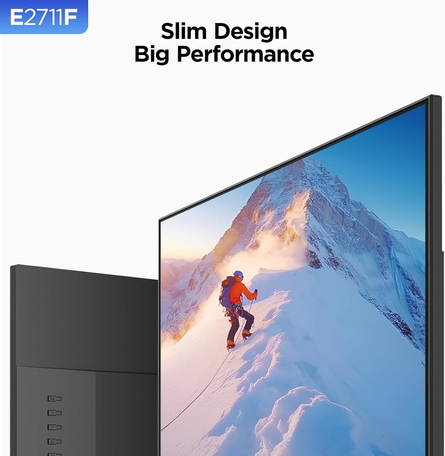 KOORUI 27 Inch Monitor, Full HD 1080P 100Hz Computer Monitor, IPS Display, HDMI, VGA, 4ms Response Time, 100 x 100 mm VESA Mountable, Frameless, Ergonomic Tilt, Black