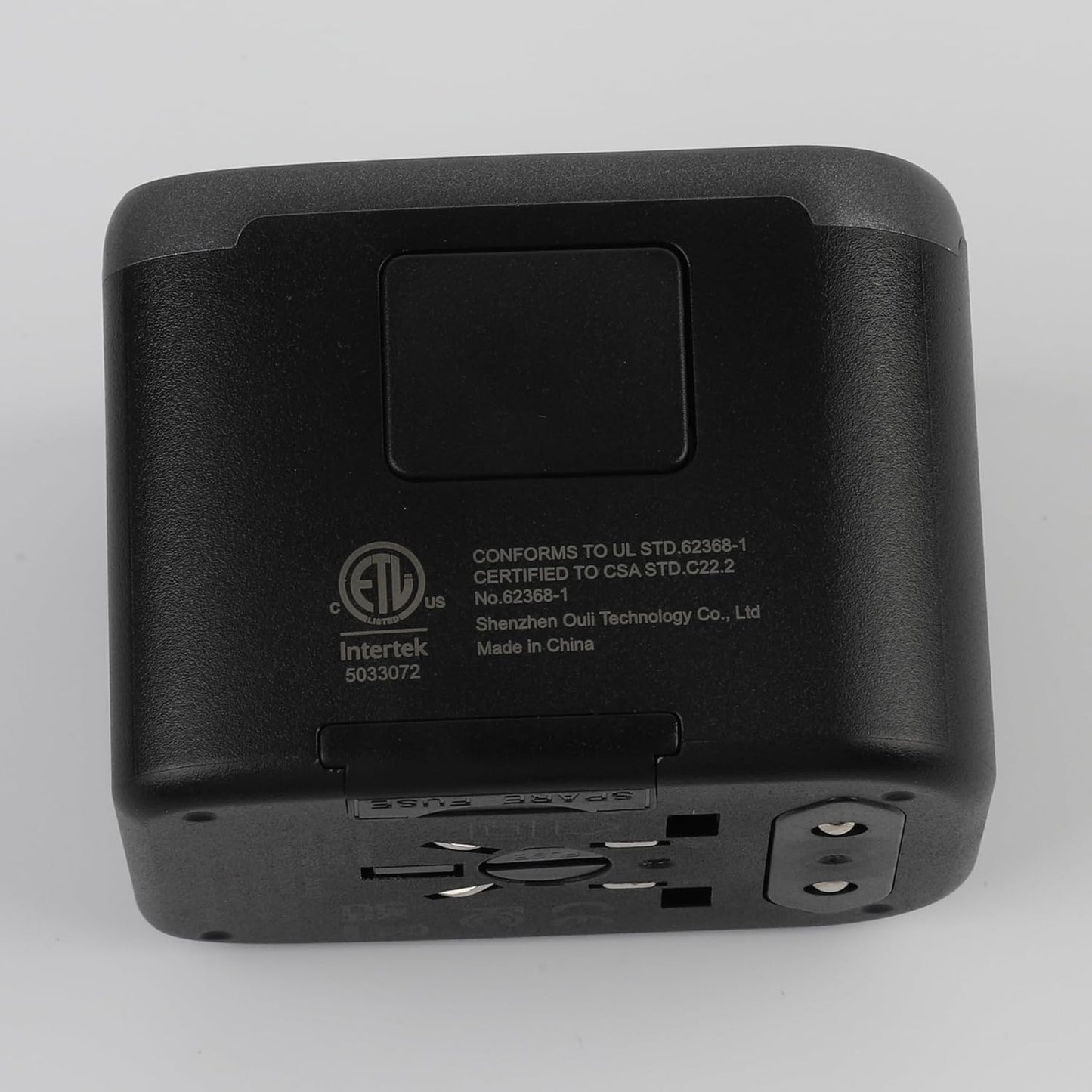 Universal Travel Adapter, VYLEE 5 in 1 International Power Adapter, 3.5A 2xUSB-A and 2xUSB C Wall Charger, Worldwide Travel Essentials Plug for Europe USA UK AUS Asia (Black Grey)