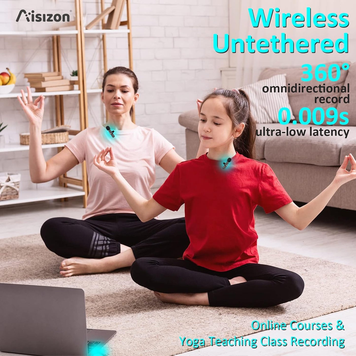 Wireless Lavalier Microphone for iPhone7-14, Wireless Clip Mic, Clip on Microphone A3d, for iPhone, iPad, Computer, Zoom Meeting, Video Recording, tiktok