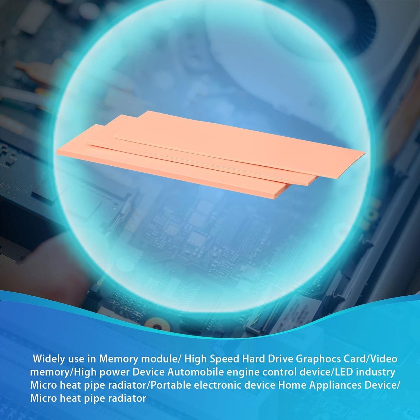 30 Pieces 2.6 x 0.8 Inch Silicone Thermal Pad Reusable Thermal Conductive Silicone Pad Each Thick for Gpu Heatsink CPU Chip Heat Conduction or LED Heat Conduction (Nude Color)