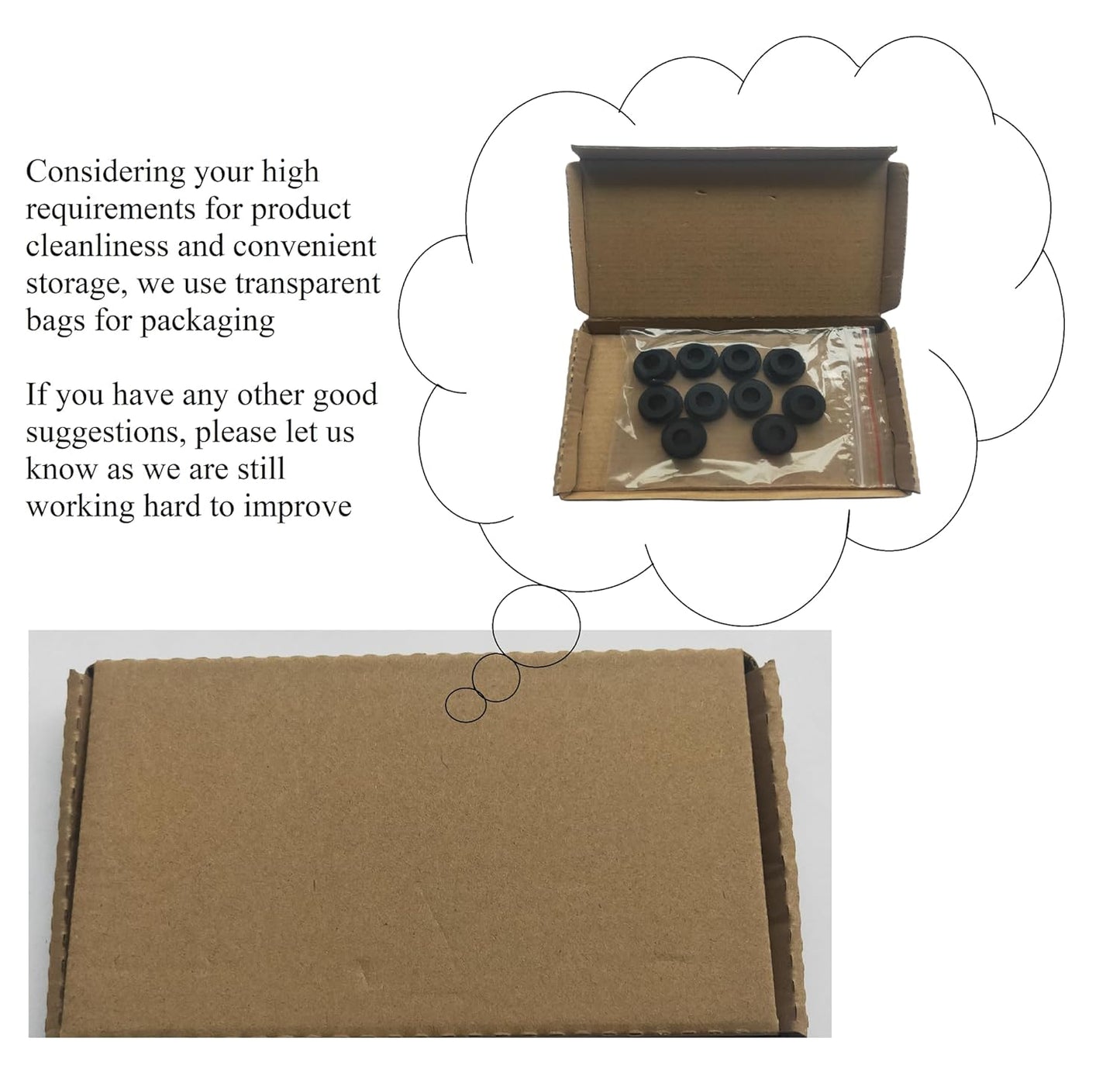 30 pcs 1/4" Drill Hole，3/16" ID Black Silicone Top hat Rubber Grommets for Wiring，Automotive，Firewall，Hole Plug，Desk，Screw，Water and Gas Pipe，Drain，House Siding，Cable Bushing，Glass，Wire Plug