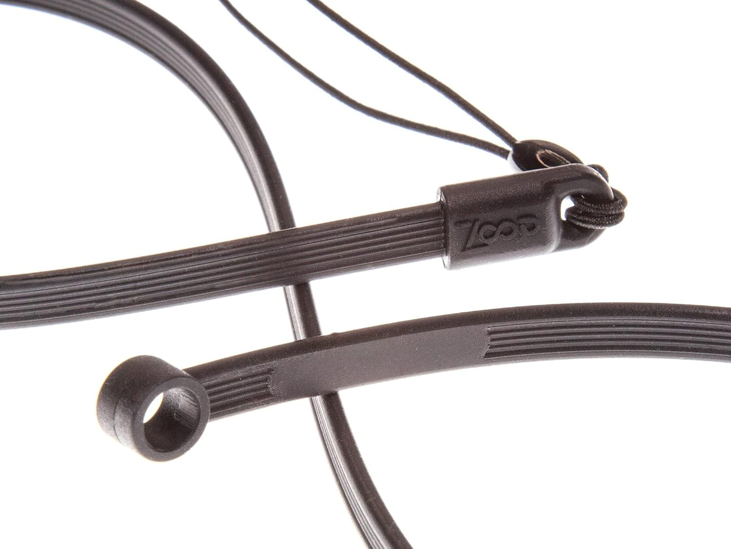 ZoopLoop Black Silicone Scratchproof 20.75in Tether for Digital Electronic Styluses (Diameter Range: 0.27-0.37in) - Secure Stylus to Tablet Case - Tablet Pencil Holder Accessory